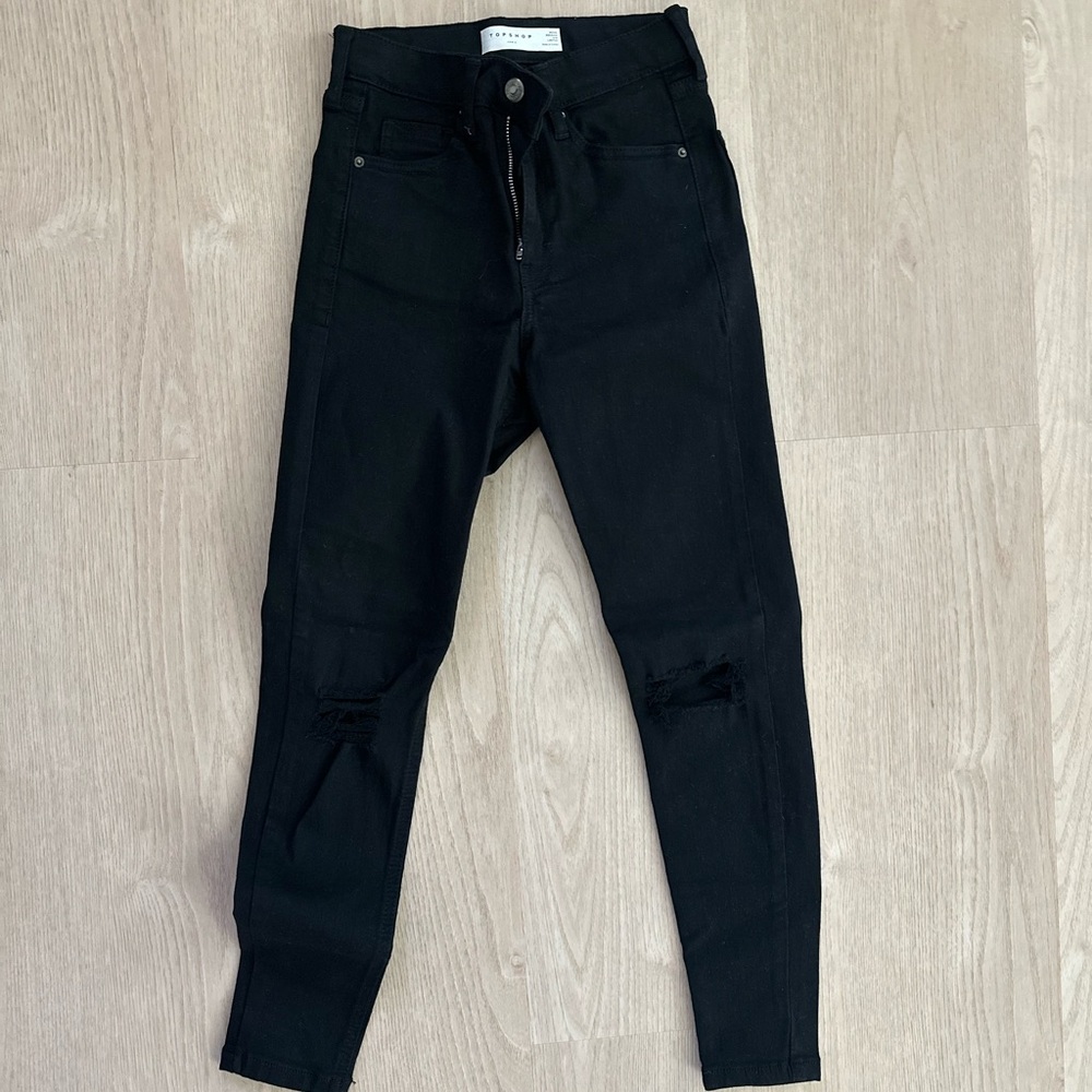 Topshop (Jamie) Petite Black Jeans